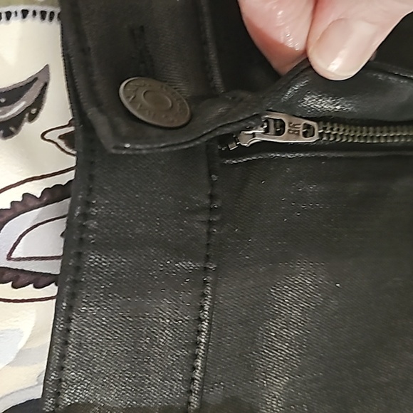 Banana Republic Factory Black Coated Skinny ankle fit jean Size 28/6R $89 NWT - Picture 7 of 16